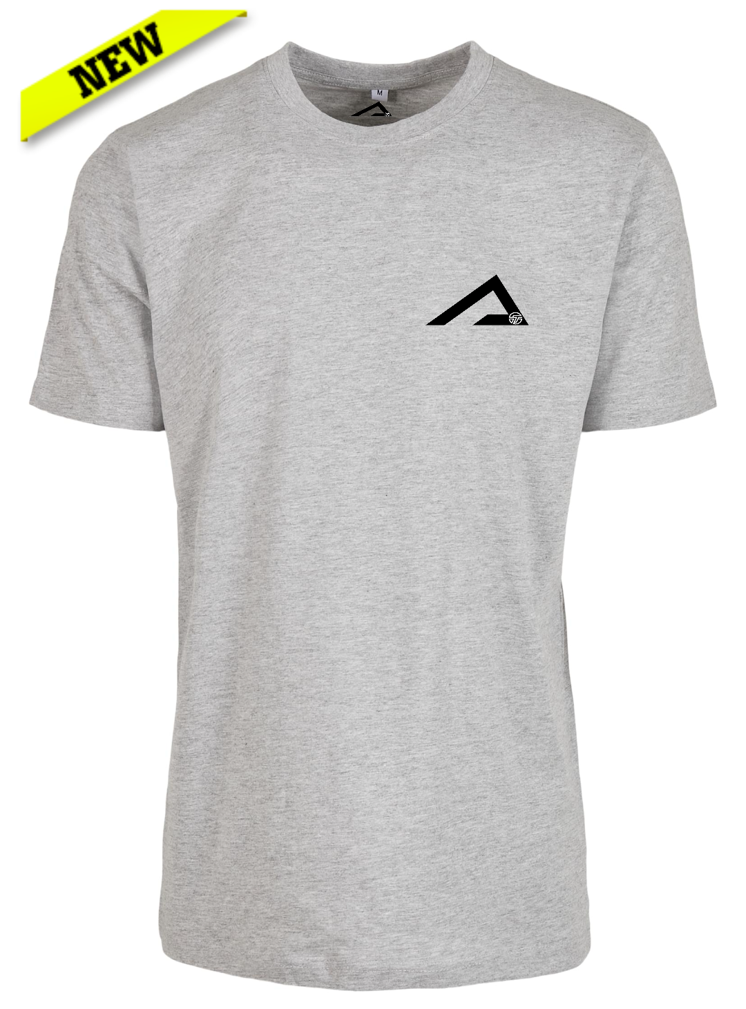 TOP THIRD Over Sized T Shirt Heather Grey with Black Logo