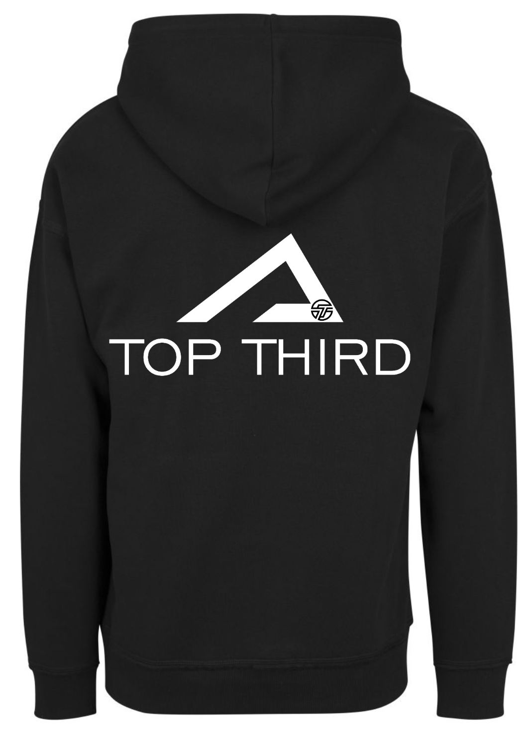 TOP THIRD Hoodie Black with White Logo