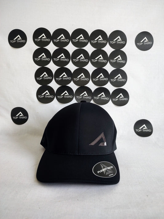 TOP THIRD Delta Cap in Black