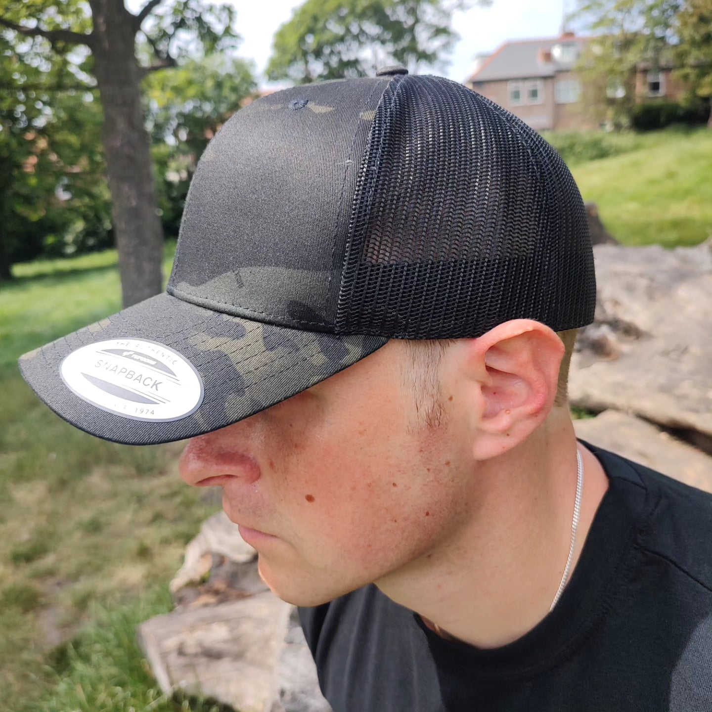 TOP THIRD Black MTP Truckers Cap