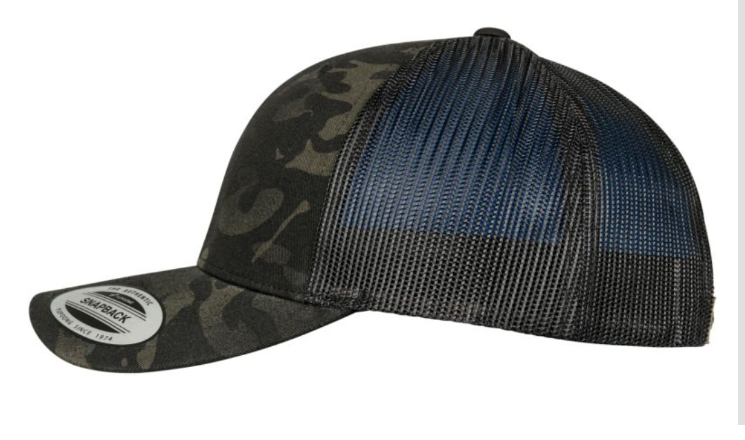 TOP THIRD Black MTP Truckers Cap